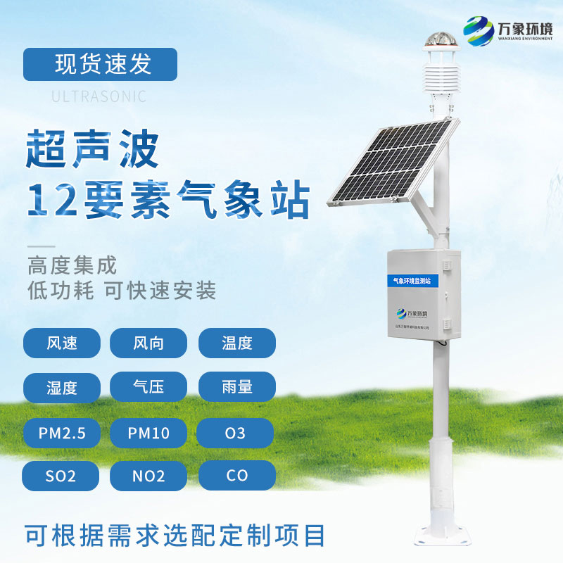 ??園區氣象站對四氣兩塵進行監測